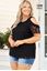 Picture of PLUS SIZE FLORAL LACE COLD SHOULDER TOP